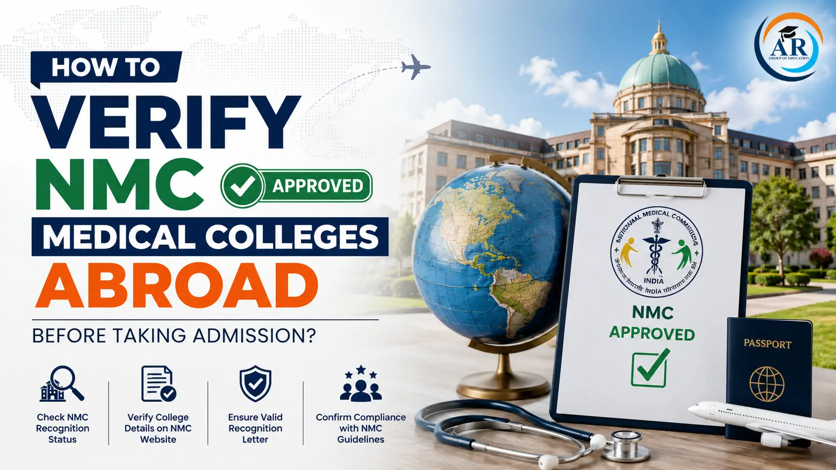 How to Verify NMC Approved Medical Colleges Abroad Before Taking Admission?