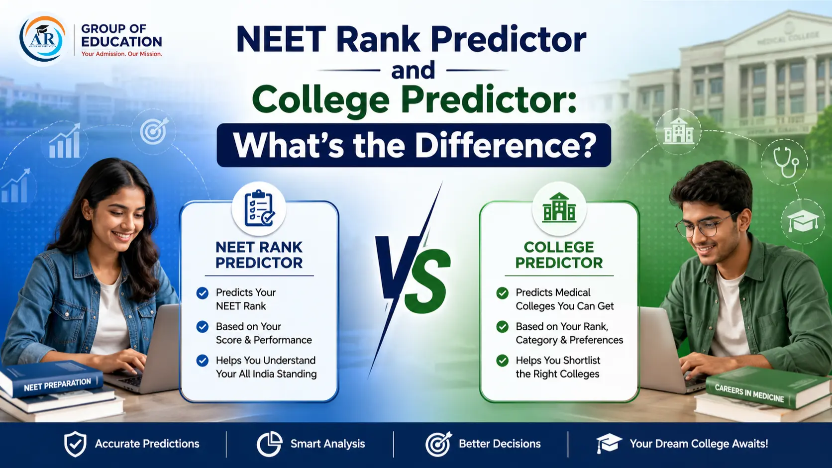 NEET Rank Predictor and College Predictor: What's the Difference?