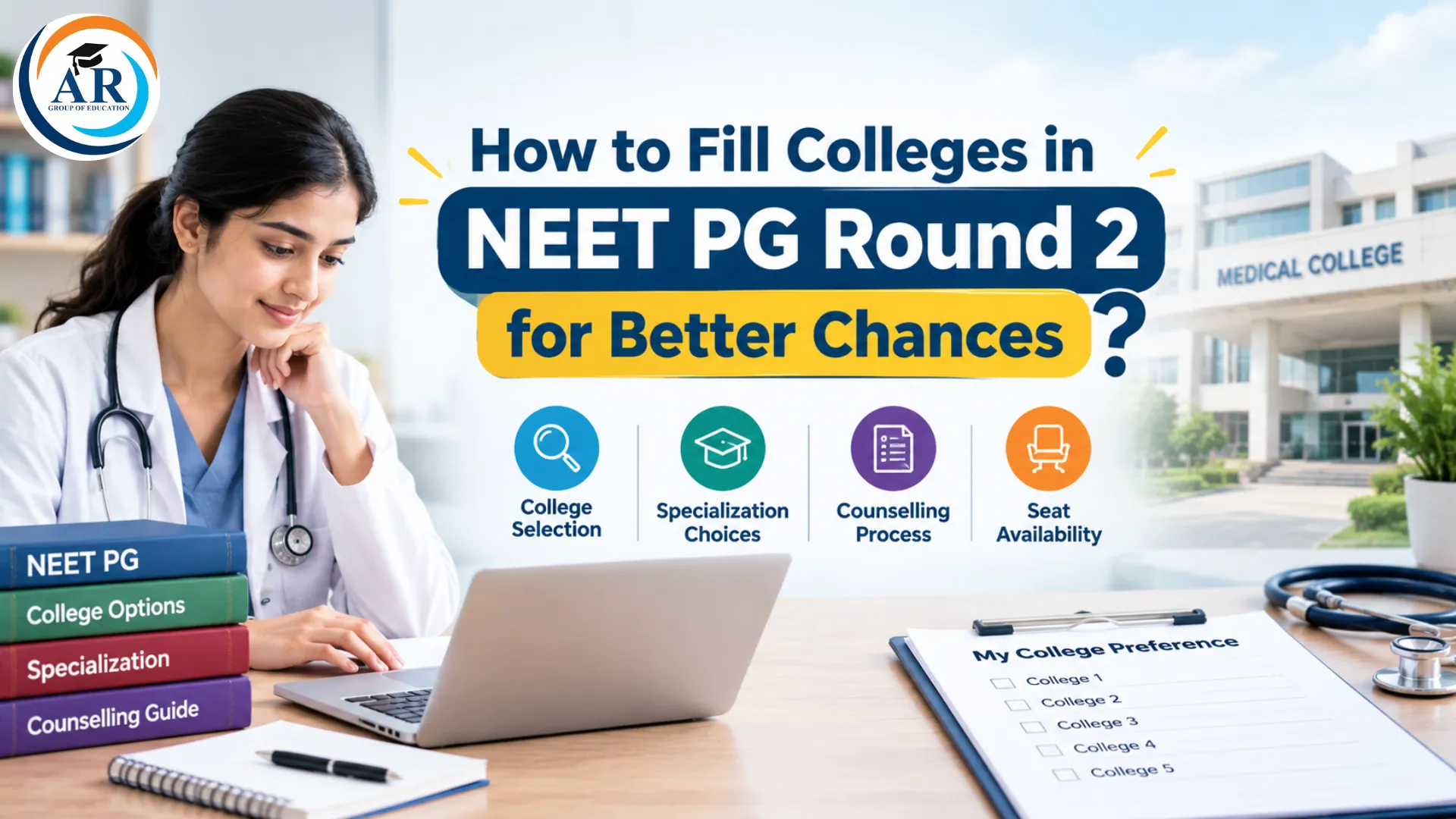 How Should You Fill Colleges in NEET PG Round 2 to Improve Your Chances?