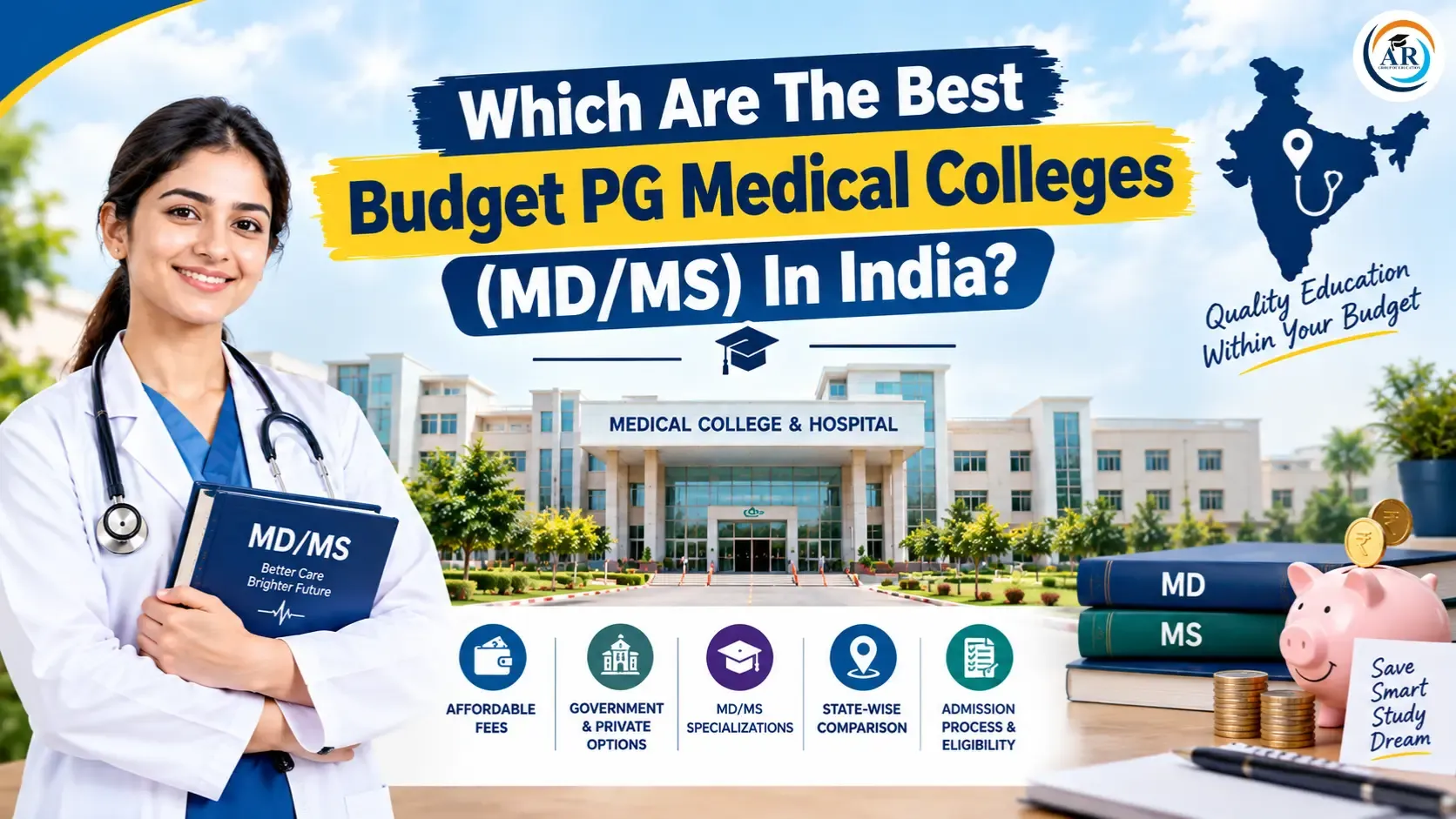 Which Are The Best Budget PG Medical Colleges (MD/MS) In India?