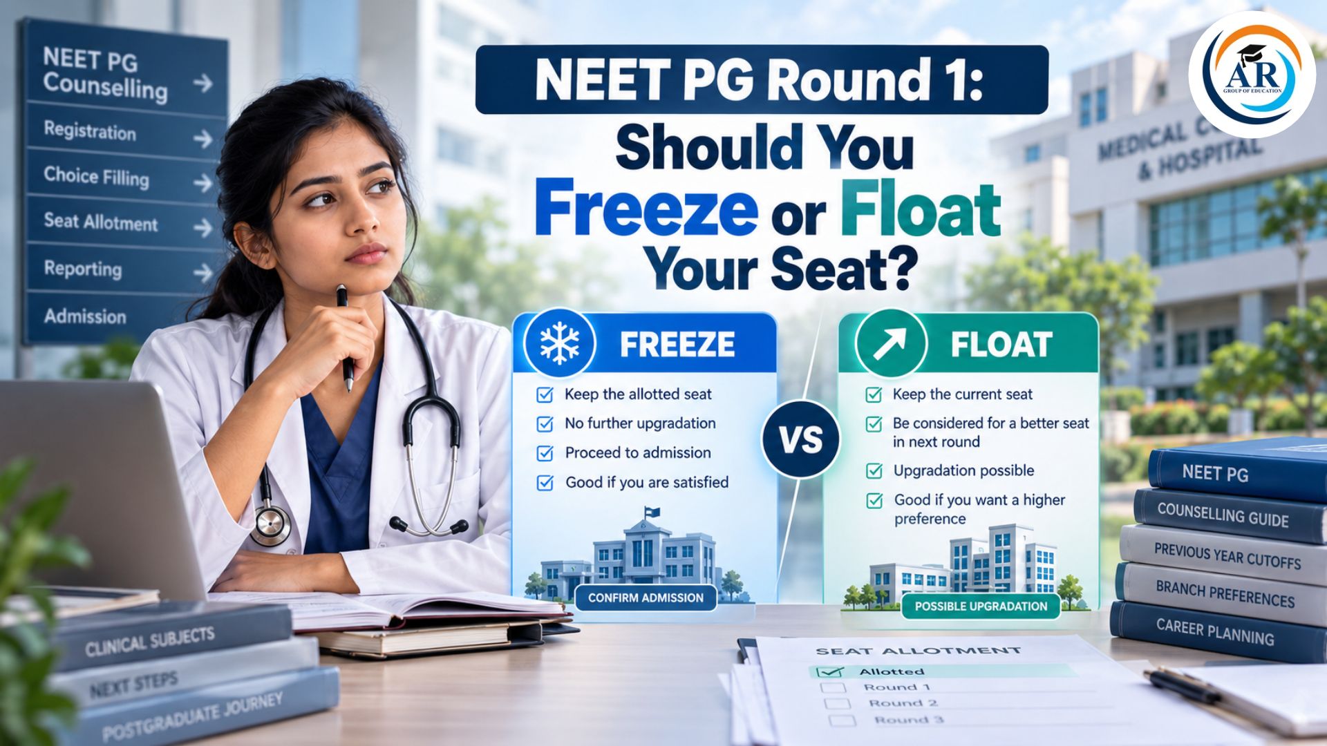 Got a Seat in NEET PG Round 1? Should You Freeze or Float It?