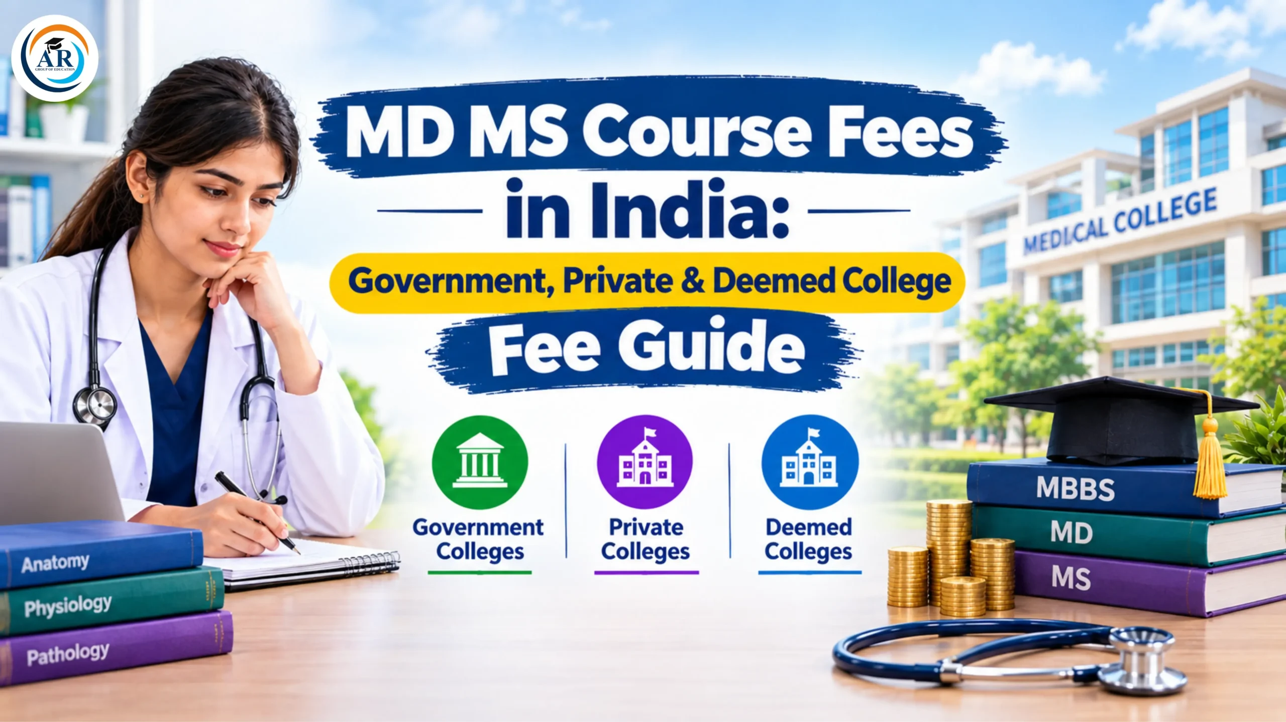 MD MS Course Fees in India: Government, Private & Deemed College Fee Guide