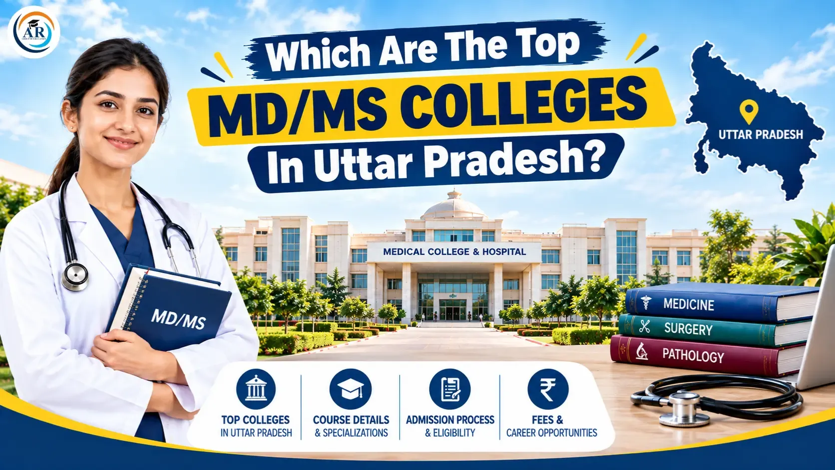 Which Are The Top MD/MS Colleges In Uttar Pradesh?